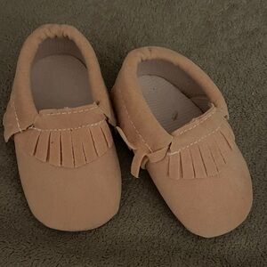 Tan Baby Moccasins